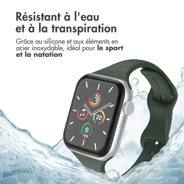 imoshion Bracelet slim en silicone Apple Watch | 44/45/46/49 mm - Olive Green