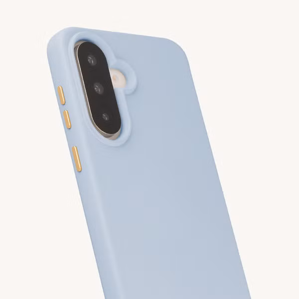Selencia Coque arrière Rivièra avec MagSafe avec crochets amovibles Samsung Galaxy A36 / A56 - Powder Blue