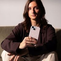 Selencia Coque arrière Vivid Apple iPhone SE (2022 / 2020) / 8 / 7 - Beige Zigzag