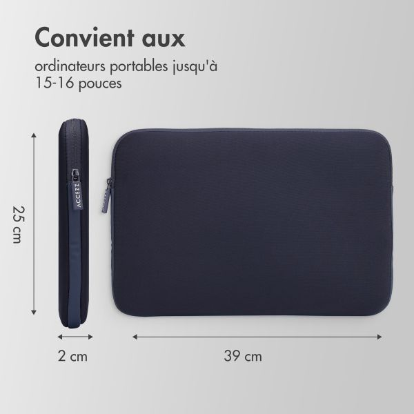 Accezz Pochette ordinateur 15-16 pouces - Bleu