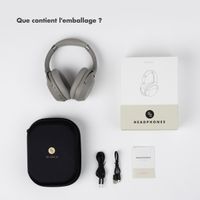 Selencia Casque sans fil Urban Play - Réduction active du bruit (ANC) - Avec étui de rangement - Cosy Grey
