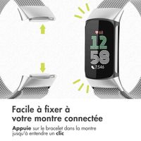 imoshion Bracelet magnétique milanais Fitbit Charge 5 - Taille M - Argent