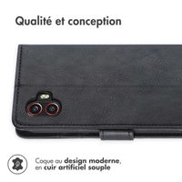 imoshion Étui de télephone portefeuille de luxe Samsung Galaxy Xcover 6 Pro - Noir