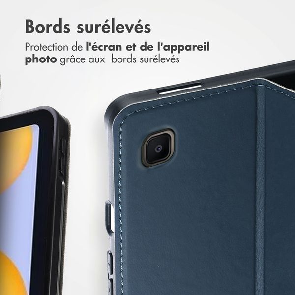 Accezz Coque tablette Classic Samsung Galaxy Tab S6 Lite (2020/2022/2024)  - Bleu foncé