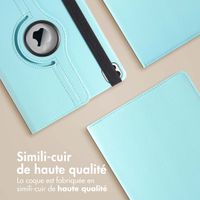 imoshion Coque tablette rotatif à 360° Apple iPad Pro 12.9 (2020/2021/2022) - Bleu clair