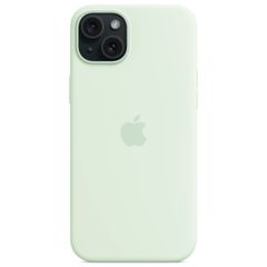 Apple Coque en silicone MagSafe Apple iPhone 15 Plus - Soft Mint