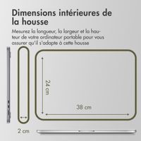 Accezz Pochette ordinateur 15-16 pouces - Noir