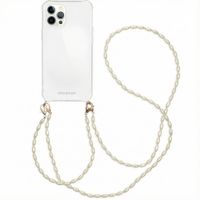 imoshion Coque avec dragonne + bracelet - Perles Apple iPhone 12 Pro Max - Transparent