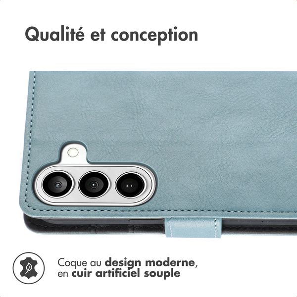 imoshion Étui de télephone portefeuille de luxe Samsung Galaxy S26 Plus - Bleu clair