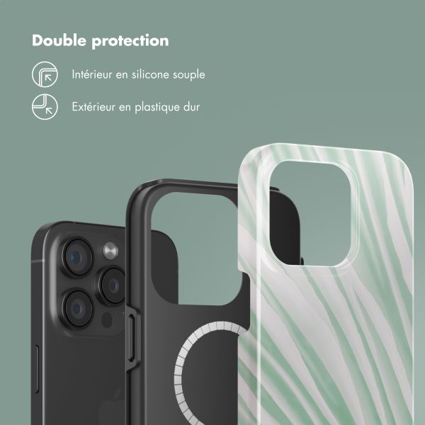 Selencia Coque arrière Vivid avec MagSafe Apple iPhone 15 Pro - Nature Grayed Jade