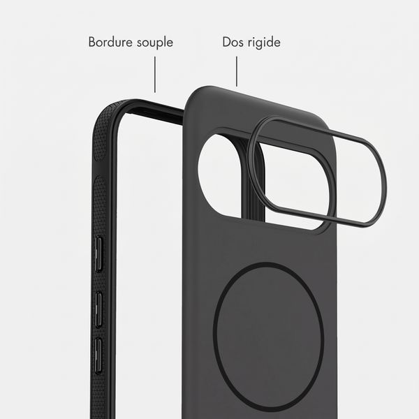 imoshion Coque arrière Color avec Thin MagSafe Ring Google Pixel 11 / 11 Pro / 10 / 10 Pro - Noir