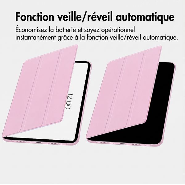 imoshion Coque tablette Trifold Apple iPad 11 (2025) 11 pouces A16 / iPad 10 (2022) 10.9 pouces - Rose