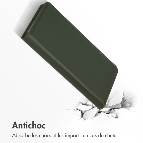 Accezz Étui de télephone Slim Folio en cuir de qualité supérieure Samsung Galaxy S22 Plus - Vert