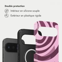 Selencia Coque arrière Vivid avec MagSafe Google Pixel 11 Pro - Wavy Swirl Pink Plum