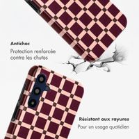 Selencia Coque arrière Vivid Samsung Galaxy A16 - Check This Burgundy