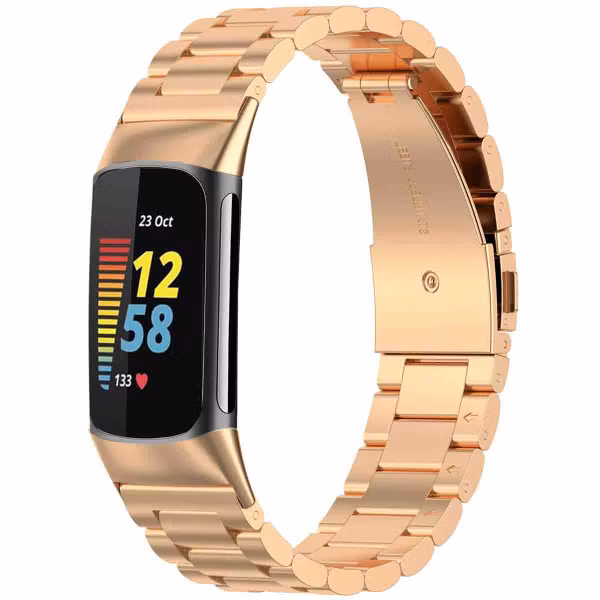 imoshion Bracelet en acier Fitbit Charge 5 - Rose Doré