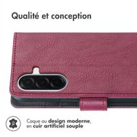 imoshion Étui de télephone portefeuille de luxe Samsung Galaxy A57 (5G) - Bordeaux
