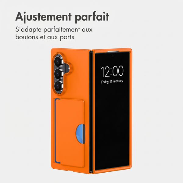 imoshion Backcover avec porte-cartes Samsung Galaxy Z Fold 8 Ultra - Orange