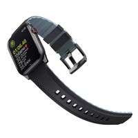 Uniq Bracelet Linus AiroSoft™ en silicone Apple Watch | 38/40/41/42 mm - Midnight Black