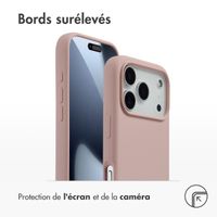 Accezz Coque Liquid Silicone avec MagSafe Apple iPhone 17 Pro - Rose