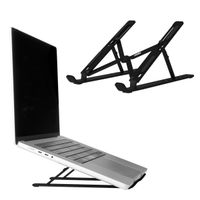 Accezz Support pour ordinateur portable - Support pour laptop - Réglable et pliable - Noir