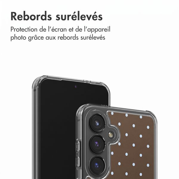imoshion Coque Design Samsung Galaxy S24 - Polka Dot Bruin