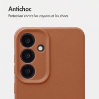 imoshion Coque arrière Texture Samsung Galaxy S25 - Marron