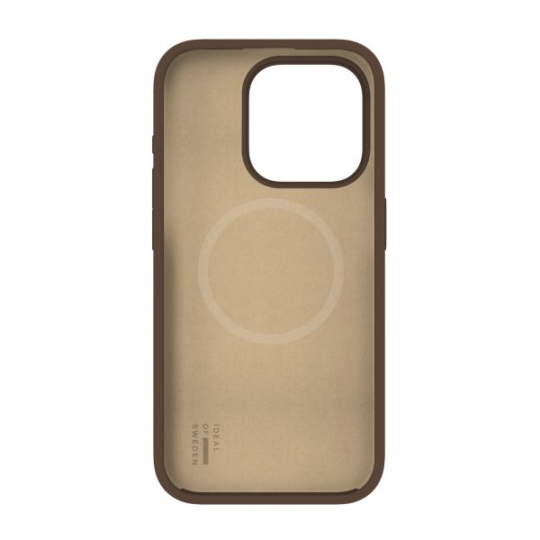 iDeal of Sweden Coque en silicone avec MagSafe Apple iPhone 15 Pro - Mocha Mousse