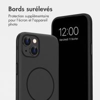imoshion Coque arrière Color avec Thin MagSafe Ring Apple iPhone 14 / 13 - Noir
