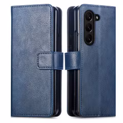 imoshion Étui de télephone portefeuille de luxe Samsung Galaxy Z Fold 6 - Bleu foncé