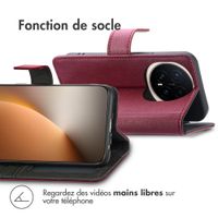 imoshion Étui de télephone portefeuille de luxe Honor Magic8 Pro - Bordeaux