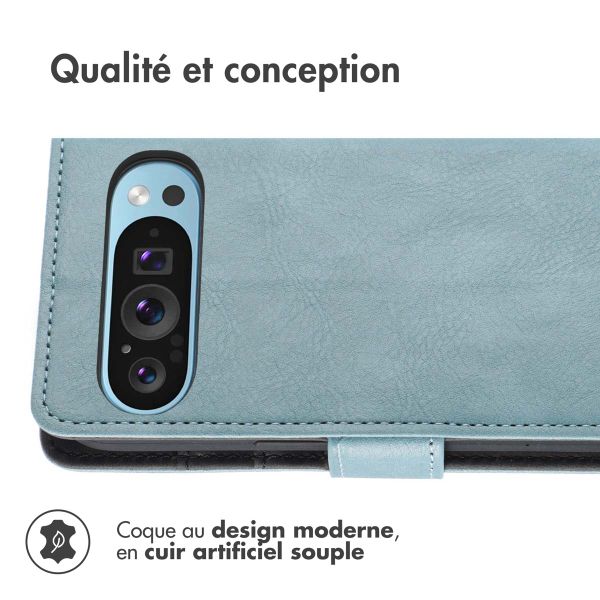 imoshion Étui de télephone portefeuille de luxe Google Pixel 9 Pro XL - Bleu clair