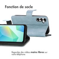 imoshion Étui de télephone portefeuille de luxe Samsung Galaxy A17 (5G) / (4G) - Bleu clair