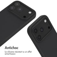imoshion Coque en silicone avec cordon Apple iPhone 18 Pro / 17 Pro - Noir