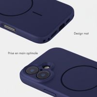 Accezz Coque Grip avec MagSafe Apple iPhone 16 - Bleu foncé