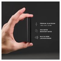 UAG Metropolis portefeuille avec tracker - Compatible avec Apple et Android - Kevlar Black