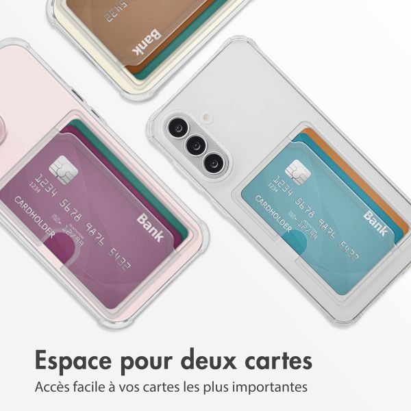 imoshion Coque silicone avec porte-cartes Samsung Galaxy A36 / A56 - Transparent