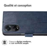 imoshion Étui de télephone portefeuille de luxe Oppo A98 - Bleu foncé