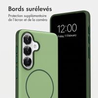 imoshion Coque arrière Color avec Thin MagSafe Ring Samsung Galaxy S26 - Vert foncé