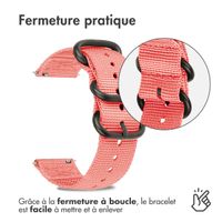 imoshion Bracelet robuste en nylon  - Connexion universelle 22 mm - Rose