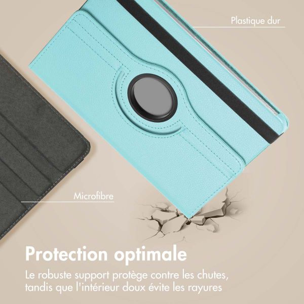 imoshion Coque tablette rotatif à 360° Samsung Galaxy Tab S9 11.0 pouces / S10 Lite / S10 FE / S9 FE 10.9 pouces - Bleu clair