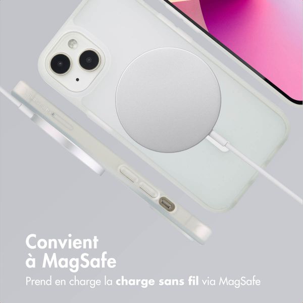 imoshion Coque Color Guard avec MagSafe Apple iPhone 14 / 13 - Blanc