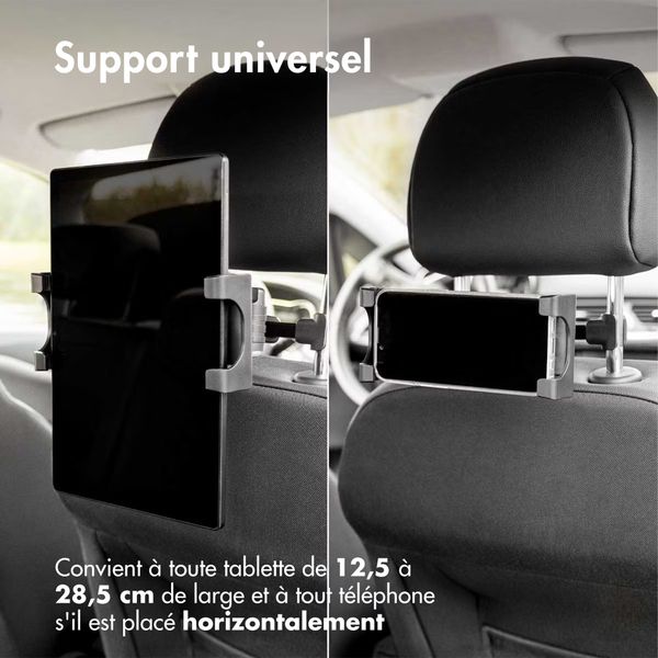 imoshion Support pour tablette à fixer sur l'appuie-tête de voiture - Noir