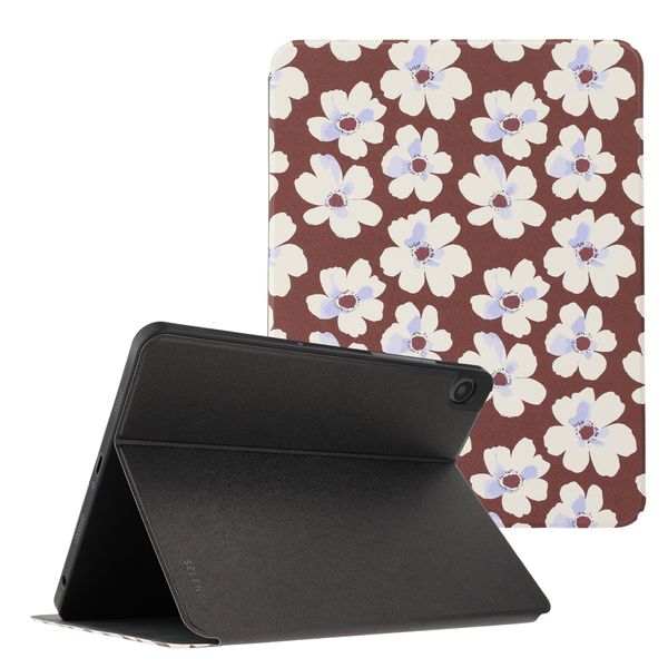 Selencia Coque tablette Vivid Samsung Galaxy Tab A11 Plus / A9 Plus - Choco Flower Pop