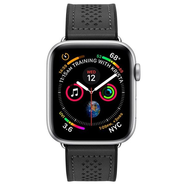 Spigen Bracelet Retro Fit Apple Watch Series 1 t/m 9 / SE (38/40/41 mm) | Series 10 / 11 (42 mm) - Noir