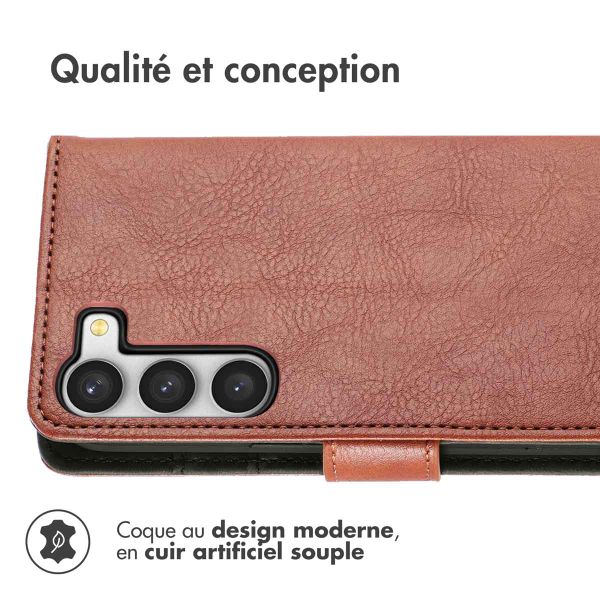 imoshion Étui de télephone portefeuille de luxe Samsung Galaxy S23 - Marron