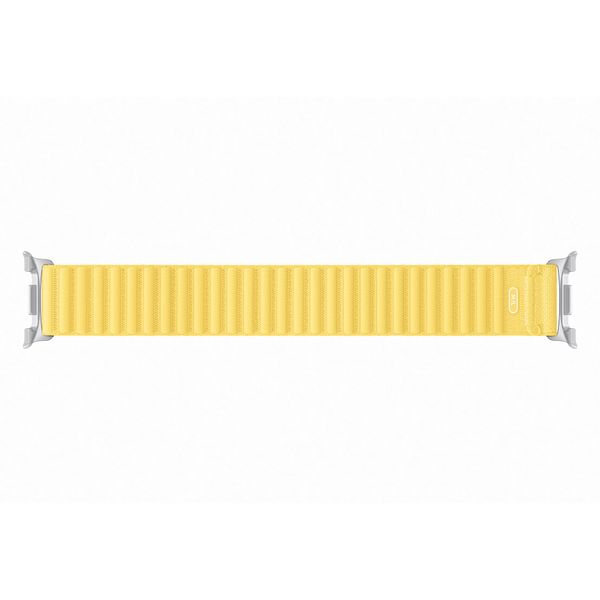 Samsung Bracelet en tissu original Samsung Galaxy Watch 9 (40/44mm) / Watch 8 (40/44mm) / Classic (46mm) - Taille M/L - Jaune