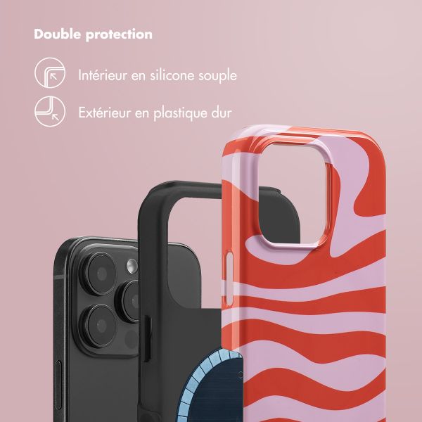Selencia Coque arrière Vivid avec MagSafe Apple iPhone 16 Pro - Dream Swirl Pink