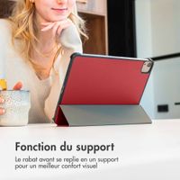 imoshion Coque tablette Trifold Apple iPad 6 (2018) 9.7 pouces / iPad 5 (2017) 9.7 pouces / Air 2 (2014)/Air 1 (2013) - Rouge