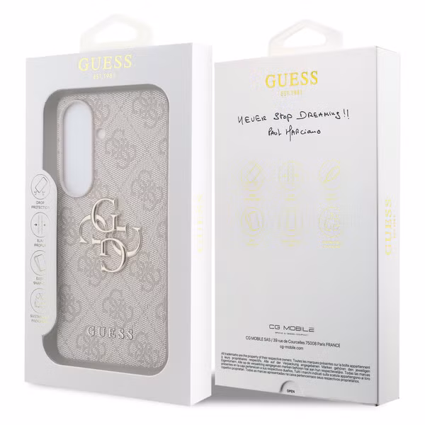Guess Coque 4G Metal Logo Backcover Samsung Galaxy S26 - Rose